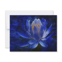 Lotus flower and its meaning personalized invitation