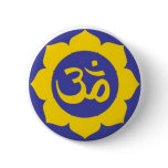 lotus flower - aum meditation buttons