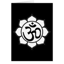 Lotus Flower Aum Symbol