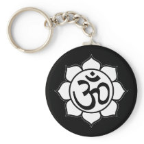 Lotus Flower Aum Symbol