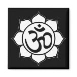 Lotus Flower Aum Symbol magnets