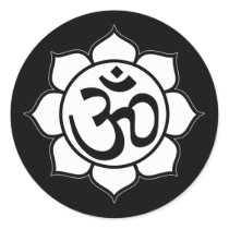 Lotus Flower Aum Symbol