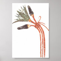Lotus Flower & Buds Print