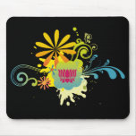 Lotus Flower Color Burst Mousepads
