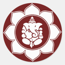 Lotus Ganesha Stickers