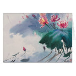 Lotus in the Pond Greeting Cards