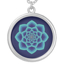 Lotus Mandala Pendant Necklace