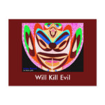 Lotus Mascot  - Will Kill Evil Post Card