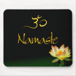 Lotus Namaste mousepad with om