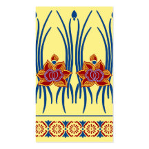 LOTUS NOUVEAU: JULY AFTERNOON BUSINESS CARD TEMPLATES
