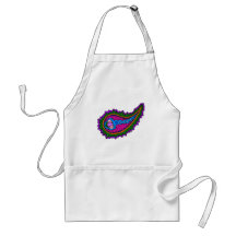 Lotus paisley apron
