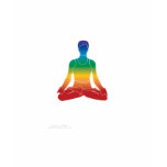 Lotus Position - Chakra Colours t-shirts