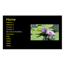 Lotus With Dragonfly Business Card
