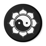 Lotus Yin Yang magnets