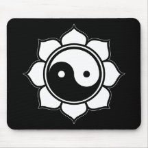 Lotus Yin Yang Mouse Mats