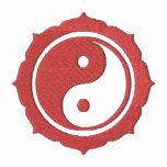Lotus Yin Yang Sign embroidered shirts