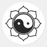 Lotus Yin Yang Stickers