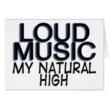 Loud Music Greeting Card