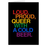 LOUD PROUD QUEER WITH A BEER cards