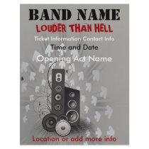 Louder Than Hell Music Flyer