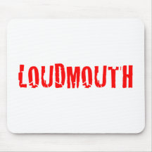Loudmouth Red Logo Mousepads