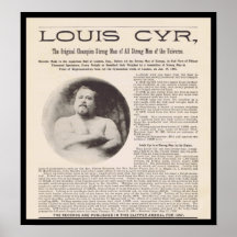 Louis CYR Strongest Man in the Universe circa 1897 Print