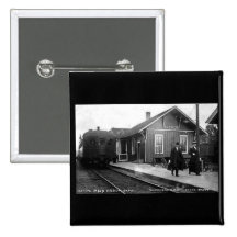 Louis Pesha Ann Arbor Railroad Depot Shepherd, MI Pins