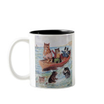 Louis Wain's Swimming Cats Coffee Mug