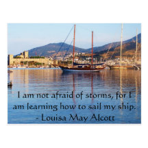 Louisa May Alcott inspirational QUOTE Post Card