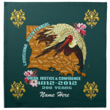 Louisiana Bicentennial Over 30 Colours See Notes Napkin