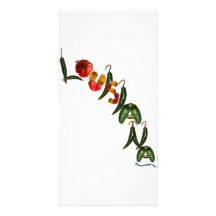Louisiana Chilli Peppers Photo Card Template