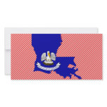 Louisiana Flag Map photo cards