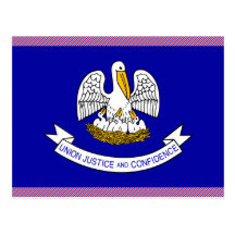 Louisiana Flag Postcards