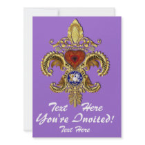 Louisiana Inivitations  Over 50 Colours Personalised Invitations