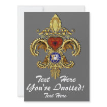 Louisiana Inivitations  Over 50 Colours Custom Announcements