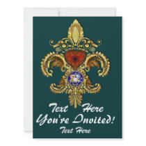Louisiana Inivitations  Over 50 Colours Personalised Invitations