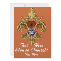 Louisiana Inivitations  Over 50 Colours Personalized Announcement