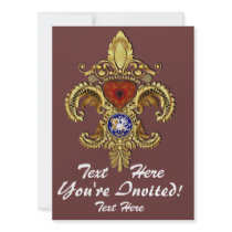Louisiana Inivitations  Over 50 Colours Personalized Announcement