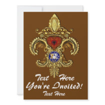 Louisiana Inivitations  Over 50 Colours Custom Announcements