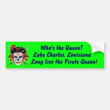 Louisiana Pirate Contraband Days 30 Colours Bumper Sticker