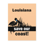 Louisiana save our coast postcards