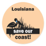 Louisiana save our coast stickers