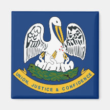 Louisiana State Flag Refrigerator Magnets