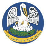 Louisiana State Flag stickers