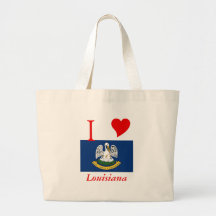 Louisiana State Flag Tote Bags