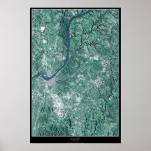 Louisville, Kentucky satellite poster