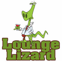 lounge lizard cartoon cut outs