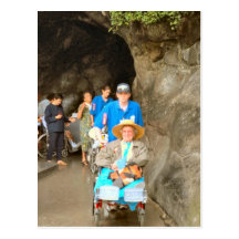 Lourdes, Pilgrims at the healing stream Post Card