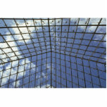 Louvre pyramid lines photo sculptures
