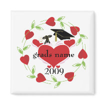 love2thegrad-grads name-2009 fridge magnets